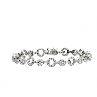 Andrew Meyer Diamond Cluster Link Bracelet