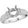 Andrew Meyer Diamond Engagement Semi-Mount Ring (center stones not included)